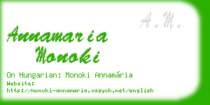 annamaria monoki business card